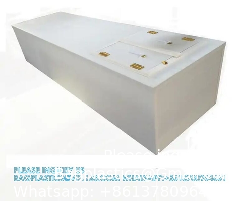 Wholesale Japanese Funeral Supplies Flat Surface Foldable Paulownia Wooden Casket Coffin