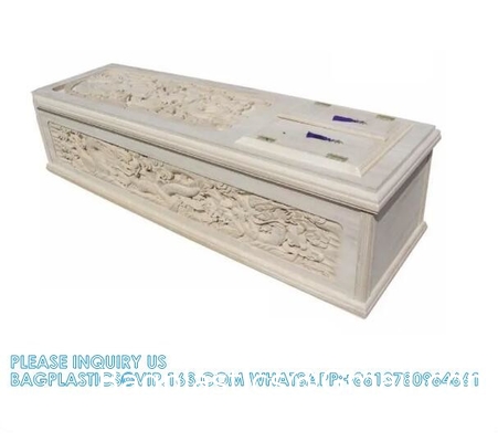 Japan Style Carving Funeral Coffin Solid Wood Coffin With Hand-Carving Good Quality Solid Wood Hand-caved Coffin