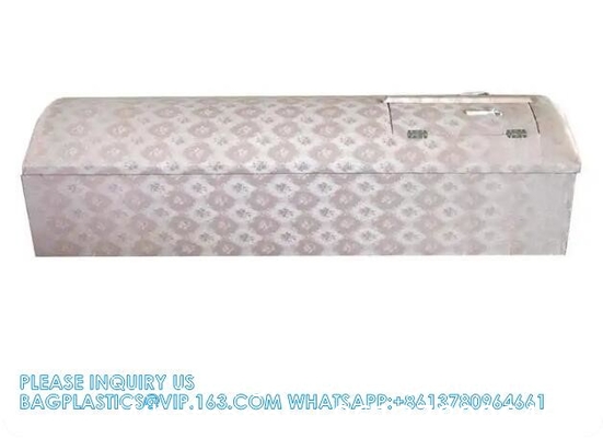 Paulownia Solid Wood Coffin With Carving Funeral Wood Casket Dome Coffin Wooden Casket Dome Shape