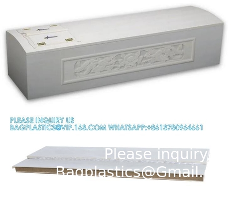 Paulownia Solid Wood Coffin With Carving Funeral Wood Casket Dome Coffin Wooden Casket Dome Shape