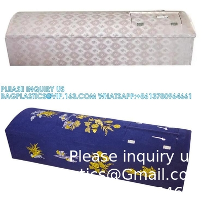 Paulownia Solid Wood Coffin With Carving Funeral Wood Casket Dome Coffin Wooden Casket Dome Shape