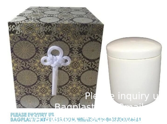 Hand-Made Japanese Style Cinerary MDF Casket With Window Human Ash Wood Urn Bone Box