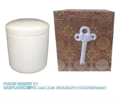 Hand-Made Japanese Style Cinerary MDF Casket With Window Human Ash Wood Urn Bone Box