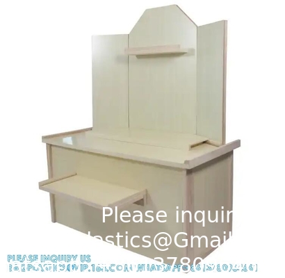 Funeral Supplies, wood Table, Wooden Buddhist Cabinet Ancestral Altar For Funeral Ceremony