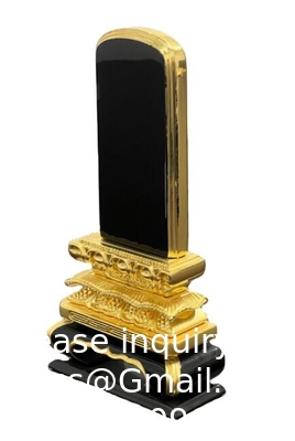 Funeral Supplies, Wood Table, Japanese Funeral Ancestor Memorial Wooden Tablet Monument Ancestors Memorial