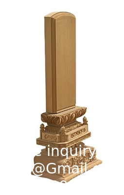 Funeral Supplies, Wood Table, Japanese Funeral Ancestor Memorial Wooden Tablet Monument Ancestors Memorial