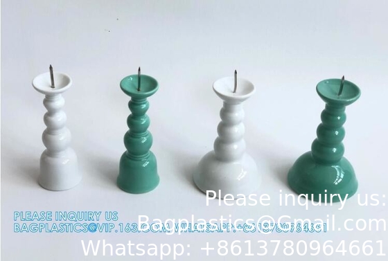 Porcelain Candlestick Porcelain Wine Cup Funeral Ceremony, Sacrificial Ceremony, Ancestors Memorial Porcelain Censer