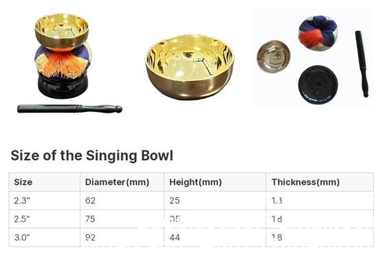 Japan Funeral Metal Brass Bell Set Sing Bowl High Grade Japanese Style Buddhist Metal Bell Bowl Set