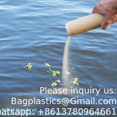Small Bamboo Scattering Urn Tube for Human Ashes, ECO &amp; Biodegradable Friendly Mini Bamboo Spreading Cremation