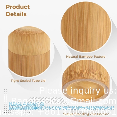 Bamboo Scattering Urn Set, 4PCS Small Bamboo Scattering Urns for Human Ashes, Cremation Ashes Tube Urns for Human