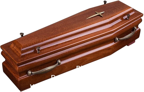 Beautiful Wood Casket Cremation Ashes Adult URN&amp;Infant Casket,Adult Funeral URN (Brown)