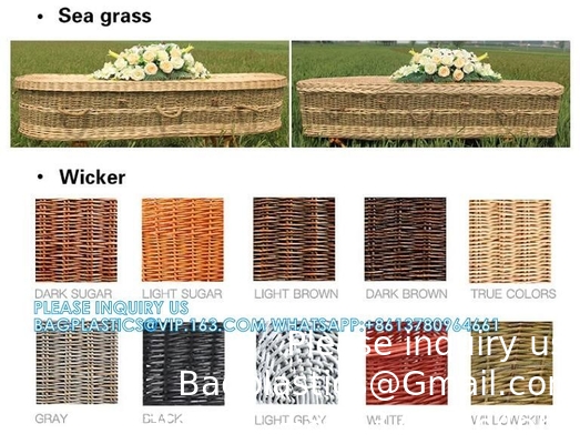 Cheap American Style Funeral Wicker Coffin Casket From Coffin Manufacturer funeral wicker coffins