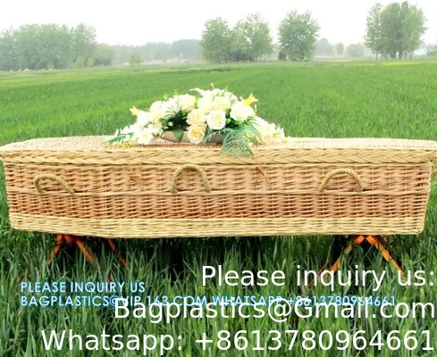Cheap American Style Funeral Wicker Coffin Casket From Coffin Manufacturer funeral wicker coffins