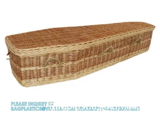 Cheap American Style Funeral Wicker Coffin Casket From Coffin Manufacturer funeral wicker coffins