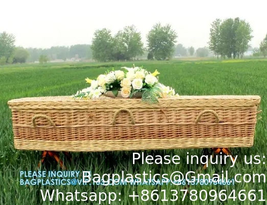 Cheap American Style Funeral Wicker Coffin Casket From Coffin Manufacturer funeral wicker coffins