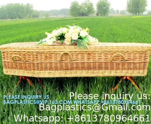 Cheap American Style Funeral Wicker Coffin Casket From Coffin Manufacturer funeral wicker coffins