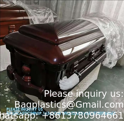 Funeral Adult Cheap Wood Coffins With Best Painting funeral supplies wholesale luxury casket urn cremation coffin