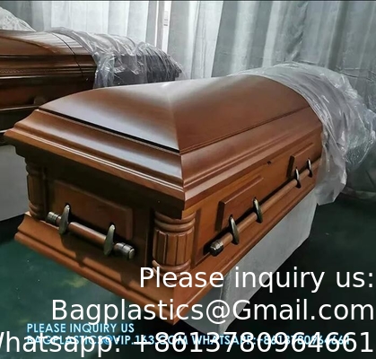 Funeral Adult Cheap Wood Coffins With Best Painting funeral supplies wholesale luxury casket urn cremation coffin