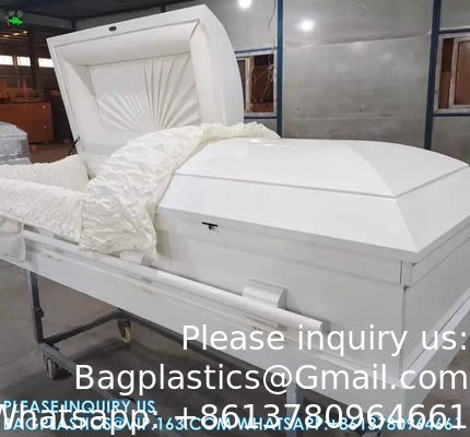 Paper Veneer Casket Solid Wood Caskets Wood Veneer MDF Caskets Cardboard Caskets European Coffins