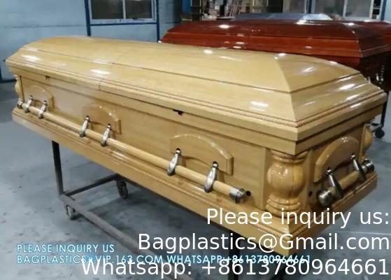 Paper Veneer Casket Solid Wood Caskets Wood Veneer MDF Caskets Cardboard Caskets European Coffins
