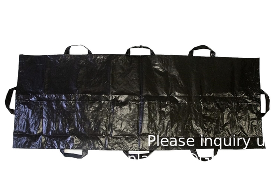 Body Bag Stretcher Combo With 8 Side Handles And Center Zipper, Waterproof Bags For Outdoor Camping Hiking