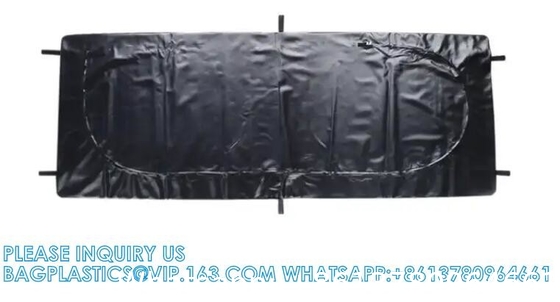 Body Bag, Leak Proof Cadaver Morgue Bodies Bag With 4 Handles, Center Zipper, Emergency Bodies Storage Bag Funeral