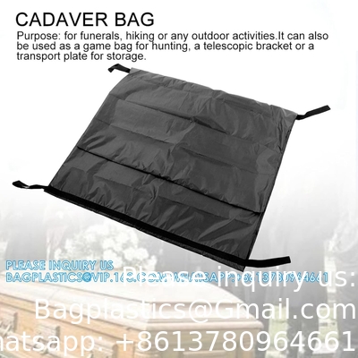 Body Bag, Leak Proof Cadaver Morgue Bodies Bag With 4 Handles, Center Zipper, Emergency Bodies Storage Bag Funeral