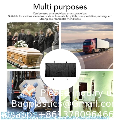 Body Bag, Leak Proof Cadaver Morgue Bodies Bag With 4 Handles, Center Zipper, Emergency Bodies Storage Bag Funeral