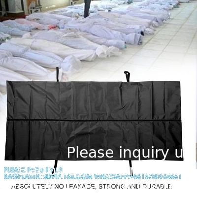 Body Bag, Leak Proof Cadaver Morgue Bodies Bag With 4 Handles, Center Zipper, Emergency Bodies Storage Bag Funeral
