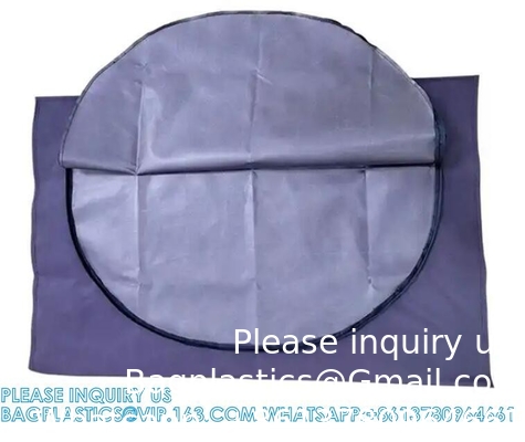 Disposable Disaster Pouch Body Bag Stretcher Combo, 8 Carrying Handles, 3 Patient Tags, Heavy Duty Vinyl Pouch