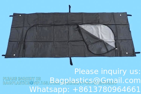Cadaver Bag, Cadaver Bag Leakage-Proof 210D Waterproof Windproof Body Storage Bag Corpse Bag Funeral Supplies