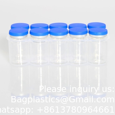 5ml Sterile Glass Vials, 10 Packs Sterile Empty Vial With Self-Healing Injection Port And Flip Top Cap, Sterile Pack