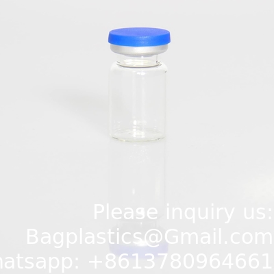5ml Sterile Glass Vials, 10 Packs Sterile Empty Vial With Self-Healing Injection Port And Flip Top Cap, Sterile Pack