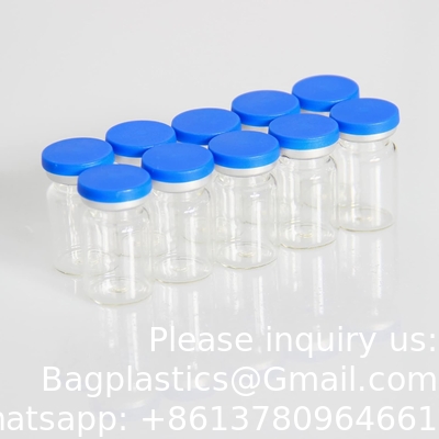 5ml Sterile Glass Vials, 10 Packs Sterile Empty Vial With Self-Healing Injection Port And Flip Top Cap, Sterile Pack