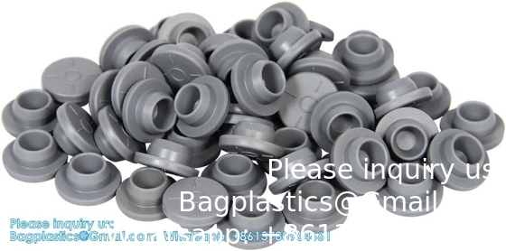 20mm Flip Top Caps Aluminum-Plastic Black Caps for Glass Vial Crimp Caps with White PTFE and Red Silicone Septa