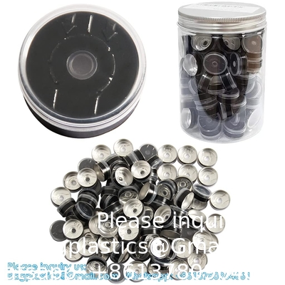 20mm Flip Top Caps Aluminum-Plastic Black Caps for Glass Vial Crimp Caps with White PTFE and Red Silicone Septa