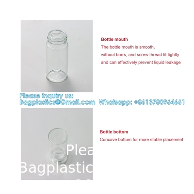 100 Sets Small Glass Bottles With Aluminum Cap Screw Top Lids 5 Milliliter Tiny Vials DIY Art Craft Storage