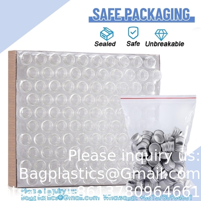 Glass Bottles with Aluminum Cap, Glass Jars Small Storage Bottle Glass Vials, Beads Storage Jars with Lids Aluminum