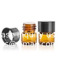 Glass Essential Oils Sample Bottles With Black Caps For Essential Oils, Perfumes &amp; Lab Chemicals 30ml Measuring Cup