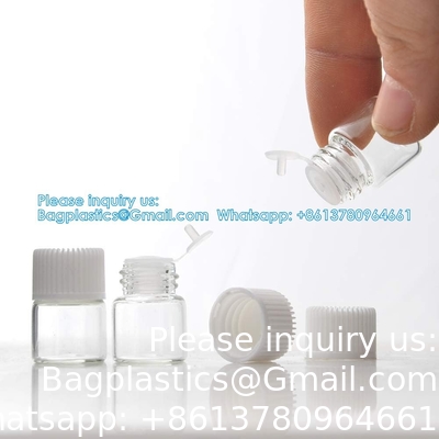 Glass Essential Oils Sample Bottles With Black Caps For Essential Oils, Perfumes &amp; Lab Chemicals 30ml Measuring Cup