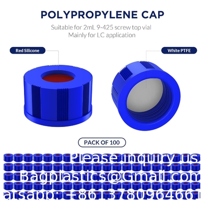 2mL Autosampler Vials With Writing Area And Graduations, 9-425 HPLC, Screw Cap, White PTFE &amp; Red Silicone Septa