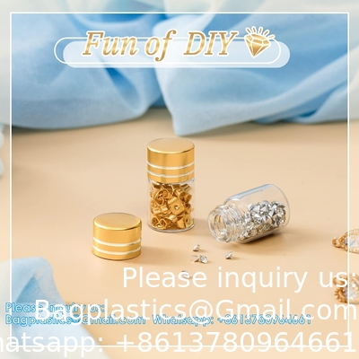 Mini Small Clear Glass Bottles Vials Tiny Jar With Plastic Stopper Miniature Bottle Message Bottle Gift DIY Decoration