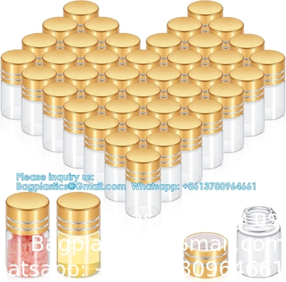 Mini Small Clear Glass Bottles Vials Tiny Jar With Plastic Stopper Miniature Bottle Message Bottle Gift DIY Decoration