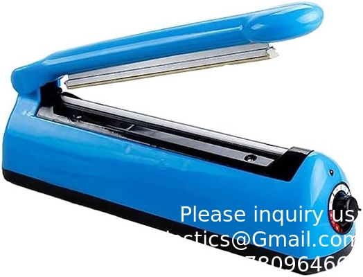Impulse Bag Sealer,Impulse Heat Sealer,Manual Poly Bag Heat Sealer Heat Seal Closer With 1 Replacement Kit