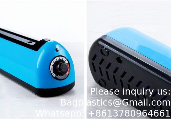 Impulse Bag Sealer,Impulse Heat Sealer,Manual Poly Bag Heat Sealer Heat Seal Closer With 1 Replacement Kit