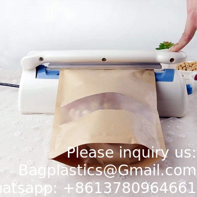 Impulse Bag Sealer,Impulse Heat Sealer,Manual Poly Bag Heat Sealer Heat Seal Closer With 1 Replacement Kit