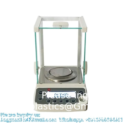 0.0001g Laboratory Scale, High Precision Lab Analytical Balances With Plastic Windshield, LCD Display Electronic