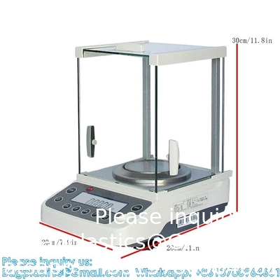 0.0001g Laboratory Scale, High Precision Lab Analytical Balances With Plastic Windshield, LCD Display Electronic