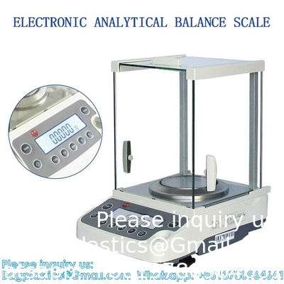 0.0001g Laboratory Scale, High Precision Lab Analytical Balances With Plastic Windshield, LCD Display Electronic