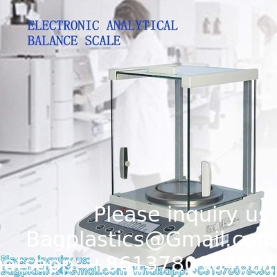 0.0001g Laboratory Scale, High Precision Lab Analytical Balances With Plastic Windshield, LCD Display Electronic